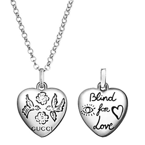 'Blind For Love' pendant necklace .